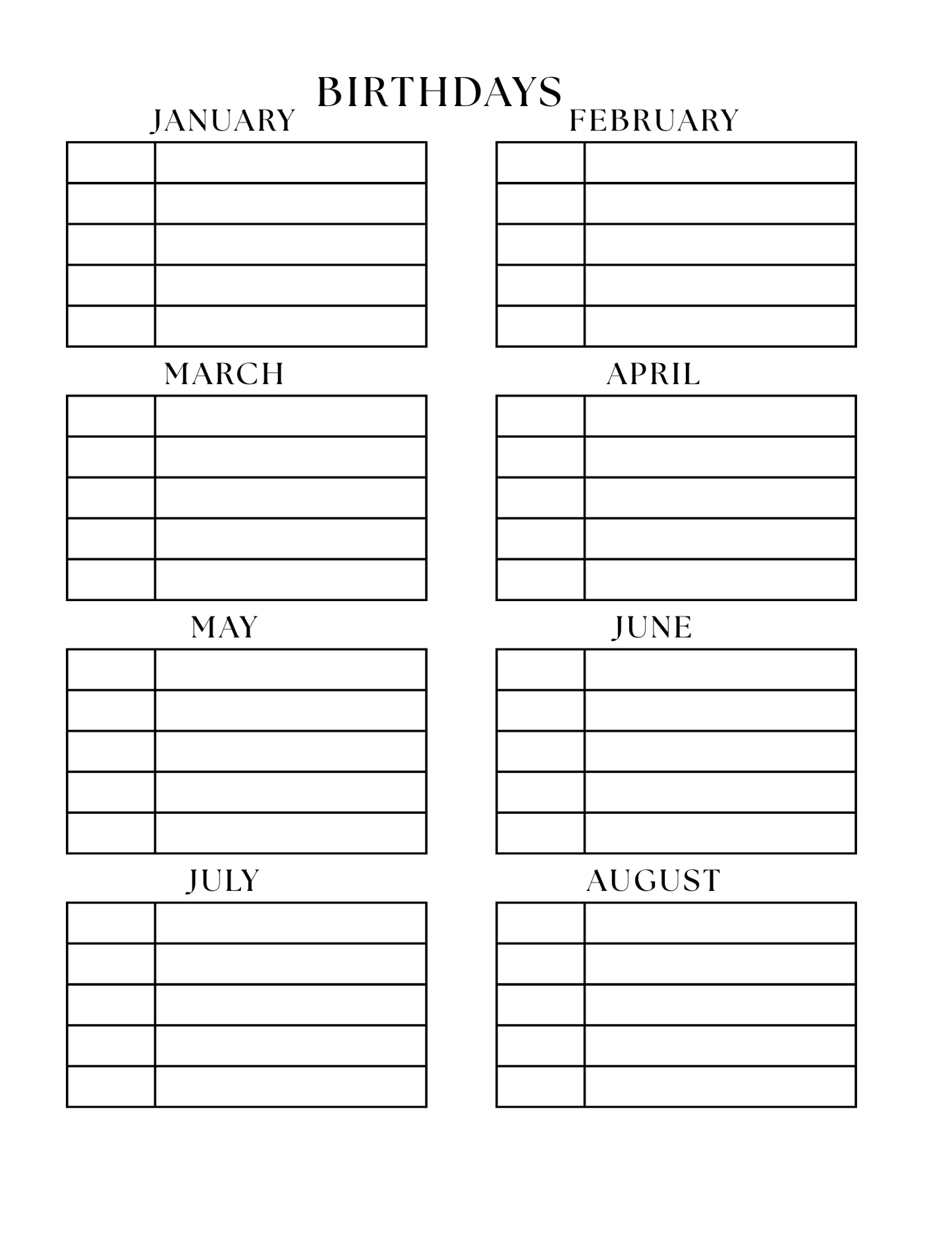 2026 - 2028 Tiger Monthly Planner