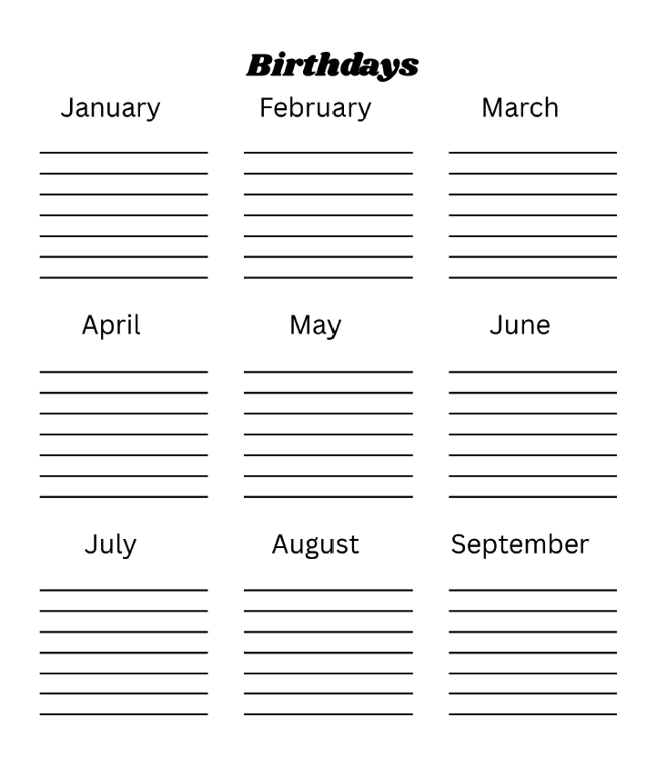 2027 Monthly Planner