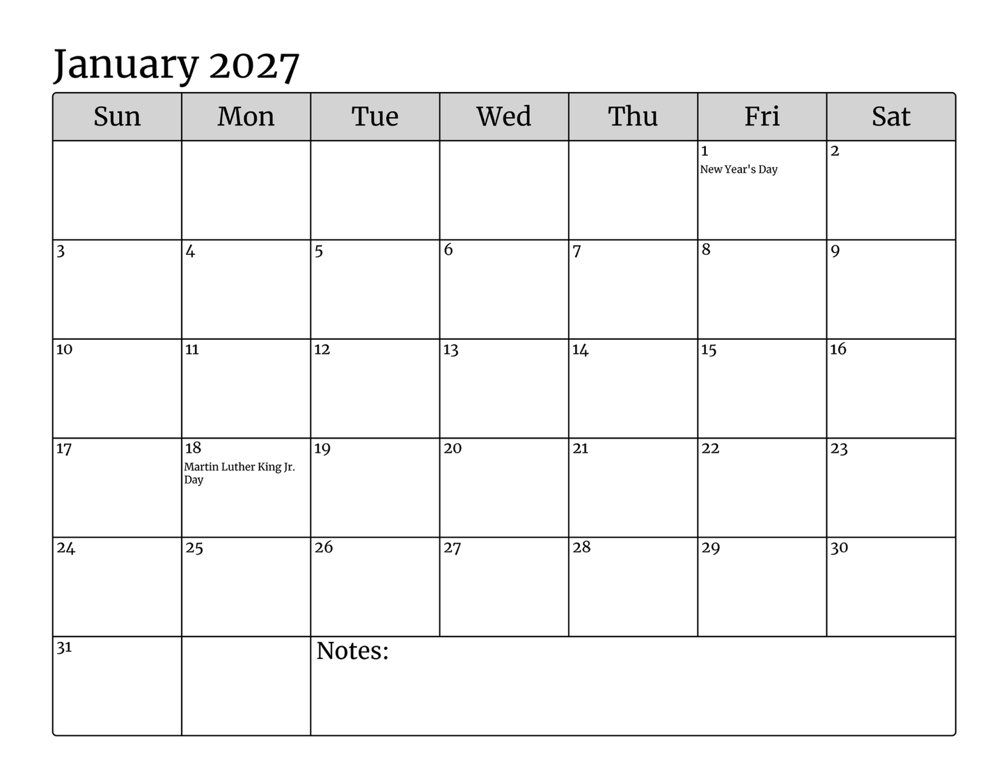 City Scapes 2026 Calendar
