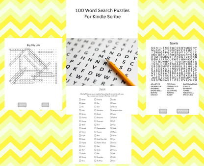100 word searches for Kindle Scribe