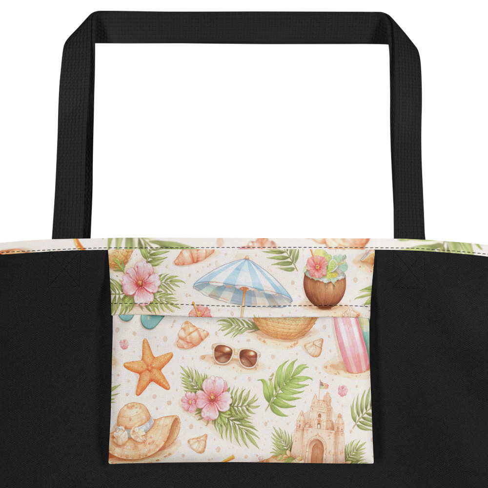 Beach Tote Bag with Pocket | Stylish & Spacious | Tess Adventure