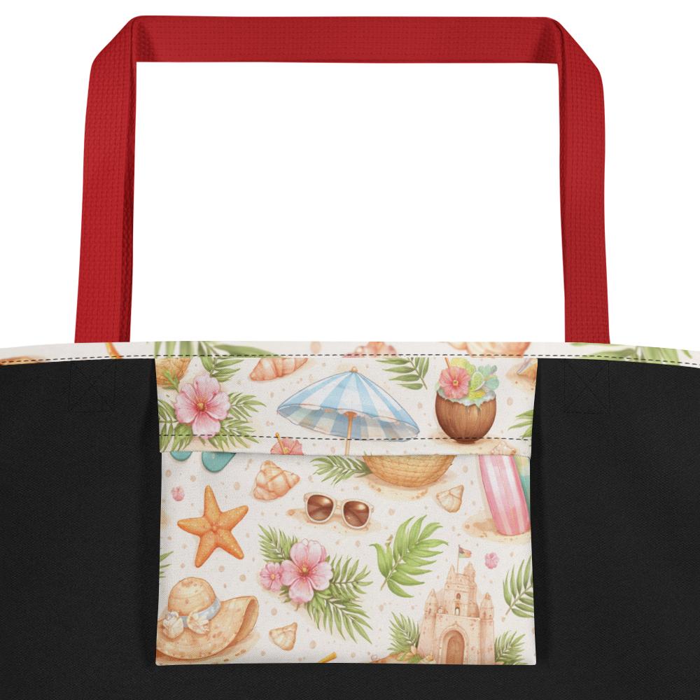 Beach Tote Bag with Pocket | Stylish & Spacious | Tess Adventure