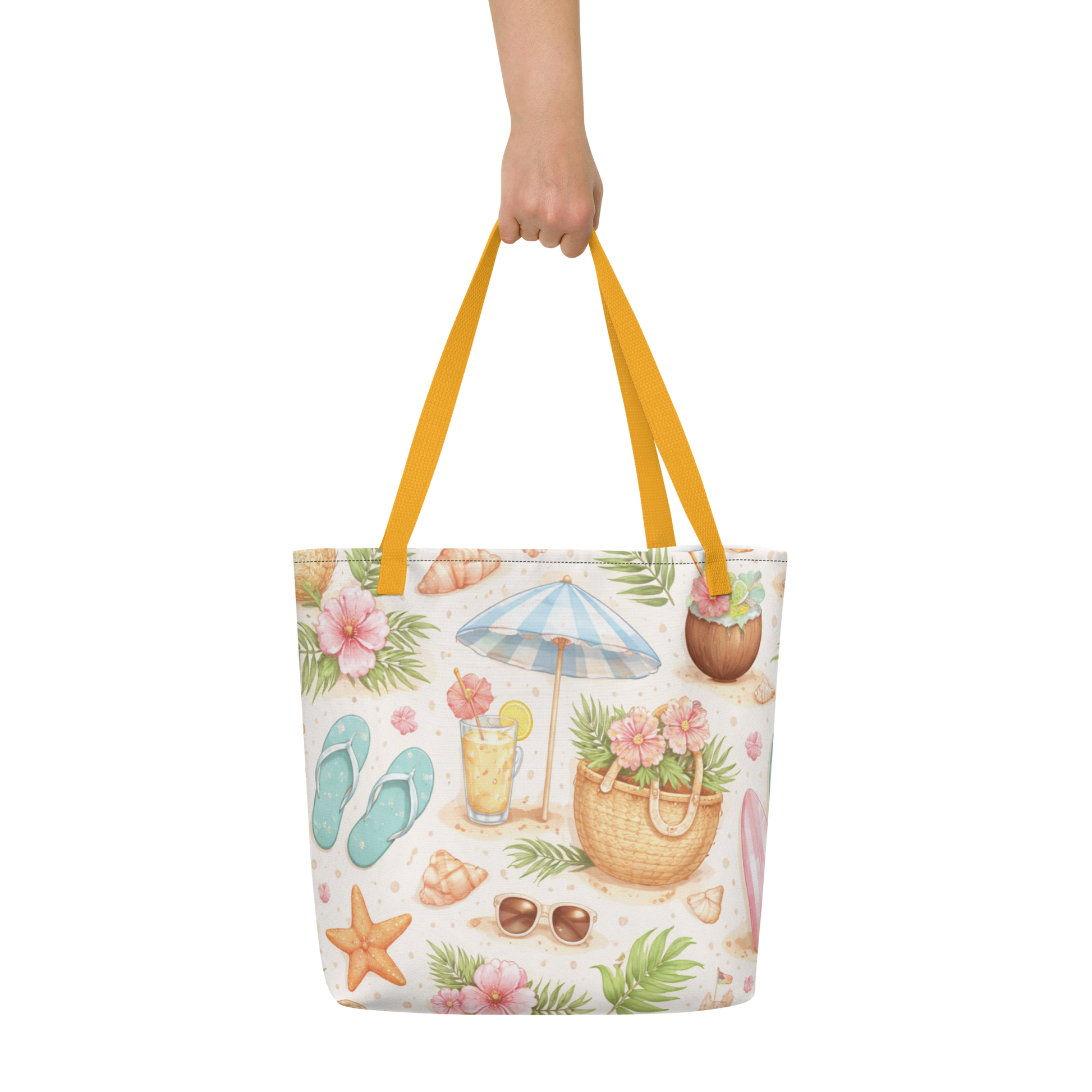 Beach Tote Bag with Pocket | Stylish & Spacious | Tess Adventure