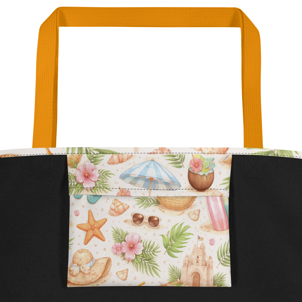 Beach Tote Bag with Pocket | Stylish & Spacious | Tess Adventure