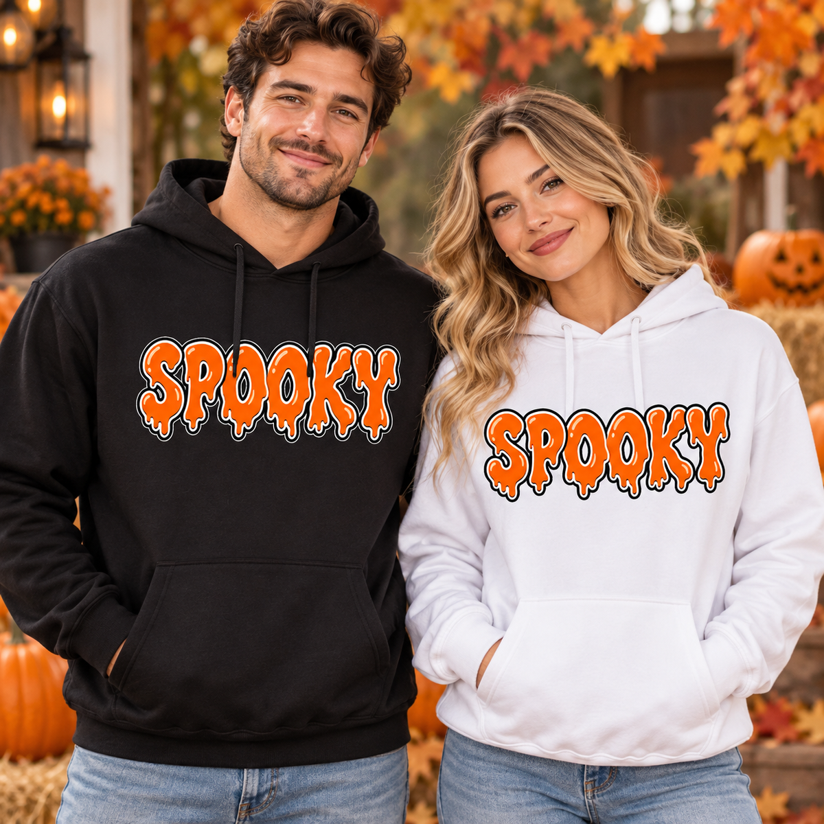 Spooky Halloween Drip Hoodie