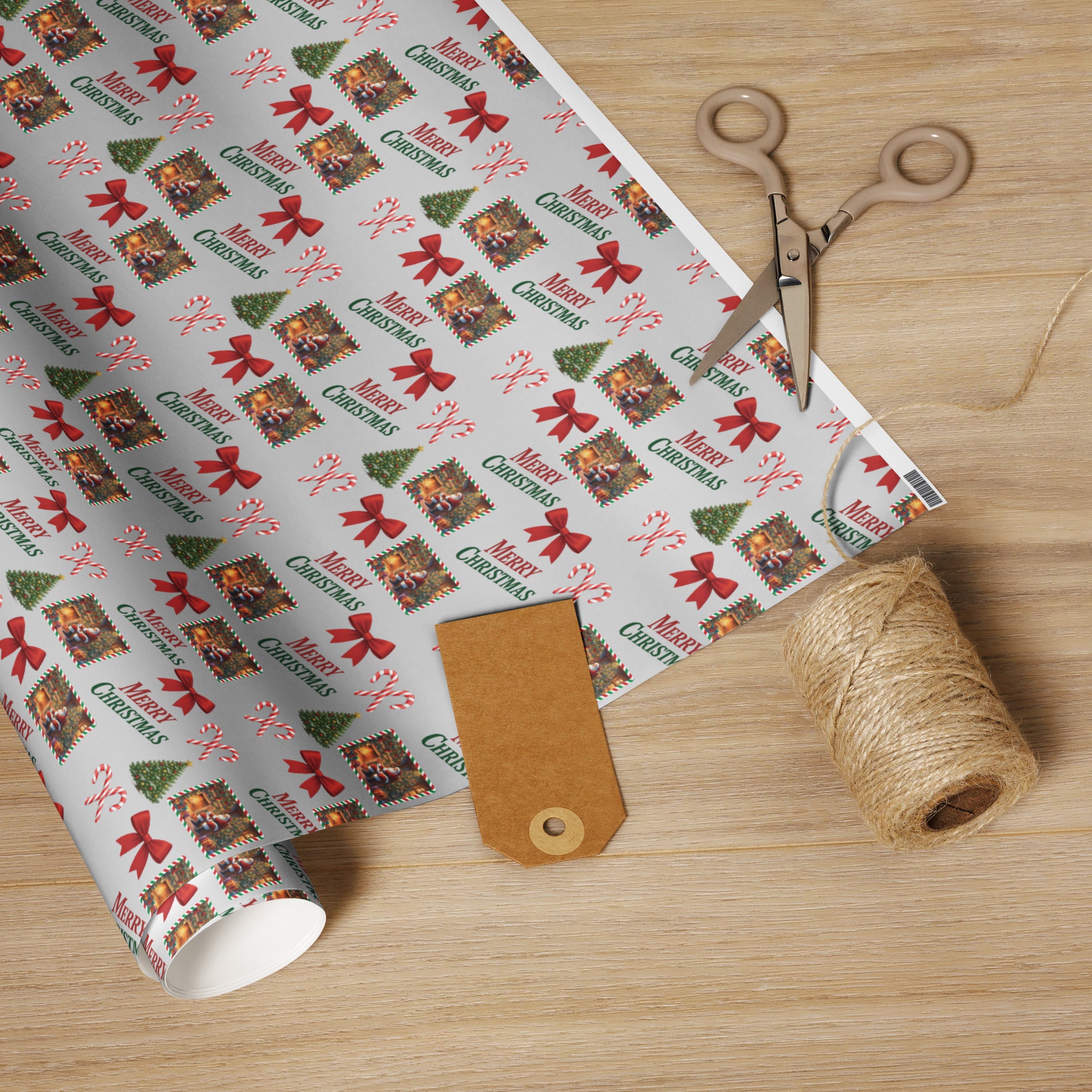 Santa Merry Christmas Wrapping paper roll – Tess-adventure
